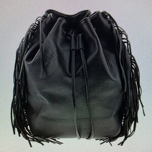 Victoria's Secret Black Fringe Backpack